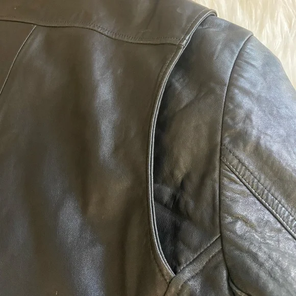 Harley-Davidson Sz L Men’s Black Leather Winged Jacket - Picture 7 of 15